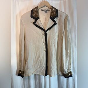 Starington Embellished Silk Blouse